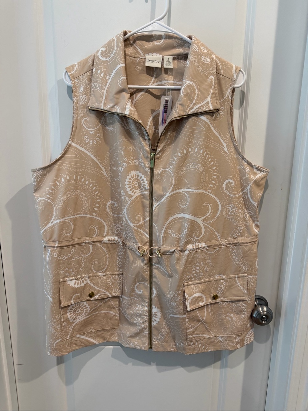 NWT Zenergy by Chico’s Zip-Front Vest Size 3